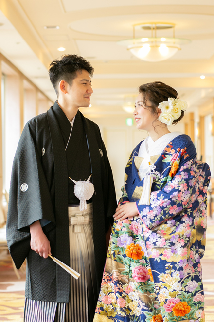 お食事会の前に二人だけで記念PHOTO お二人の笑顔、最幸です♡